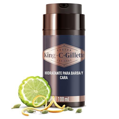 King C. Gillette Crema Hidratante Para Cara y Barba Con Vitamina B3 Y Complejo B5 100ml