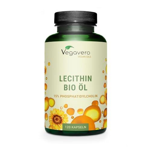 Lecitina de Girasol | 1800 mg de Sunflower Lecithin| Circulación| Vegano & Sin Aditivos| Probado en Laboratorio | Vegavero
