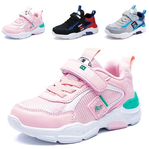 Mitudidi Zapatillas Running Niños Rosa 34 Gimnasia Trainers Deportivas Niña Antideslizantes Estilo Moderno para Uso Diario