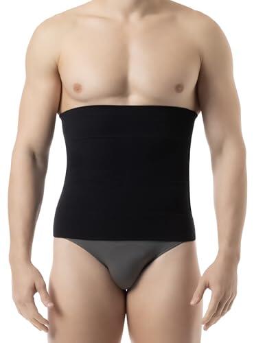 Farmacell 405 (Black, 5XL) Faja Reductora Hombre, Faja Control de Abdomen, Made in Italy