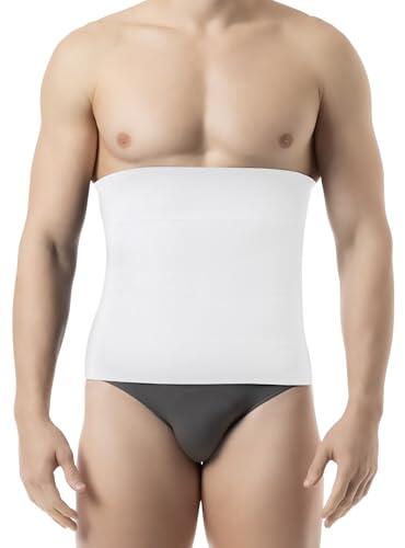 Farmacell 405 (White, 3XL) Faja Reductora Hombre, Faja Control de Abdomen, Made in Italy