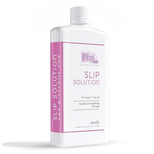 Slip Solution 100 ml Líquido Profesional para Uñas - Líquido Modelador para Acrygel, Suaviza y facilita el procesamiento del Gel Híbrido para Uñas
