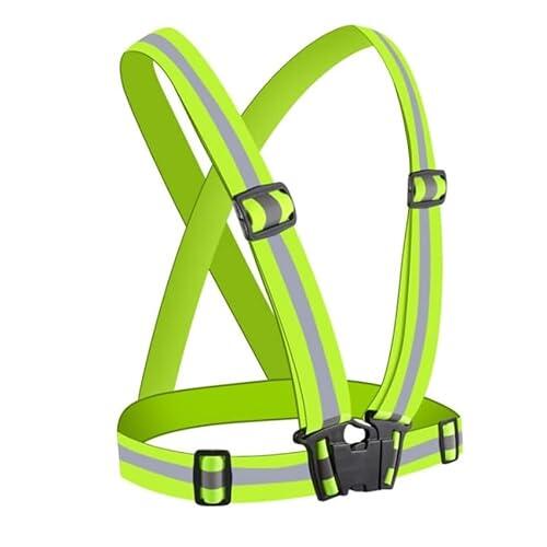AUTOZOCO Chaleco de seguridad reflectante Chaleco de seguridad reflectante, Chaleco de Trabajo Ajustable de Alta Visibilidad, Chaleco reflectante deportivo, Ropa trabajo reflectante, cierre POM