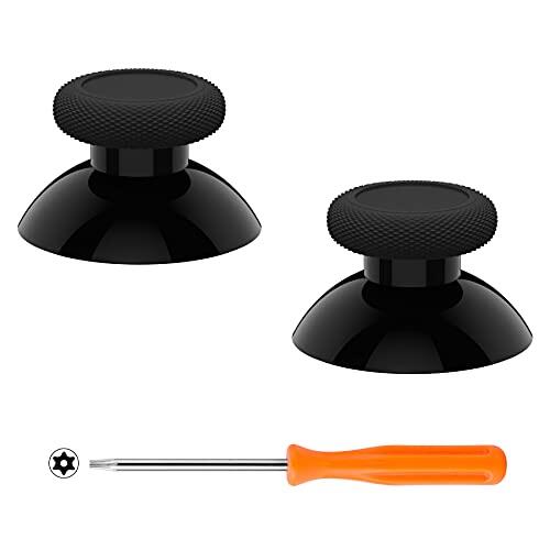 eXtremeRate Joysticks para Xbox Series S X Control Palancas Analogicos Joystick Reemplazable para Xbox One Repuesto para Pulgar Thumbsticks para Xbox One S/X/Estandard/Elite Mando(Negro)