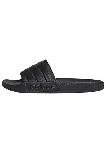 adidas Adilette - Sandalias de ducha unisex para adultos, color negro y negro (Core Black), talla 43 EU