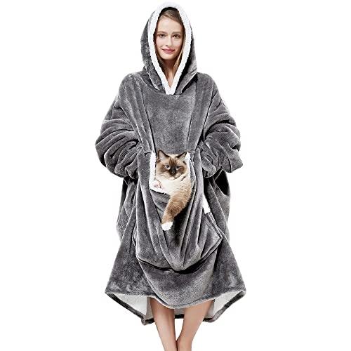 Pijama para adultos, felpa, una pieza, Navidad, cosplay, animal, ropa de casa, ropa de noche, mono para hombre y mujer (Gris)