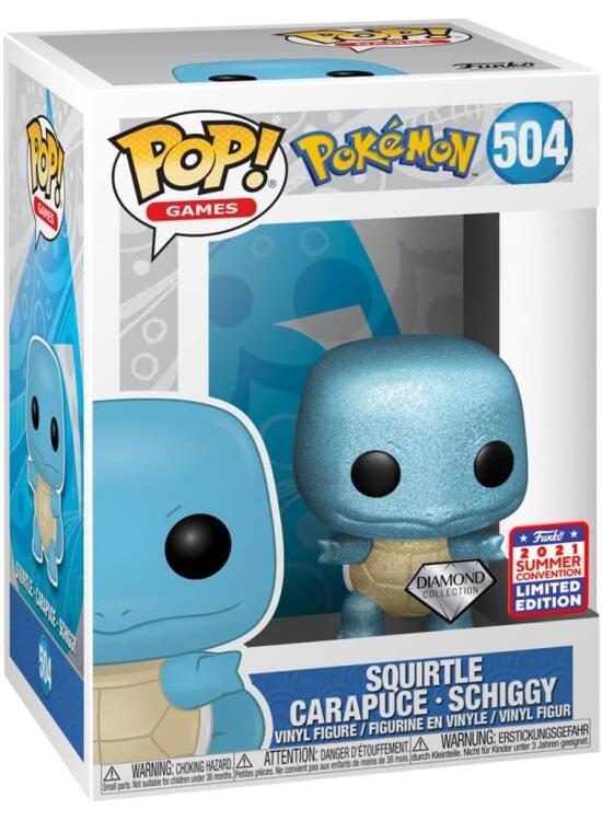 Explorando la Figura Funko Pop! Squirtle Diamond Collection