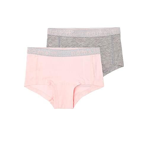 NAME IT Nkfhipster 2P Noos Pantis, Barely Pink/Pack:w/Grey Melange, 134/140 para Niñas