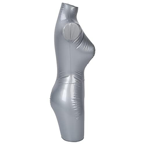 Voluxe Maniquíes Inflables Femeninos, Soporte de Exhibición de Ropa Torso de Maniquí de Ropa de PVC Inodoro para Centros Comerciales para Disparos de Avatar para Modelos de Ventana