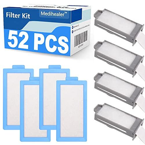 Medihealer 52 filtros CPAP para DreamStation 2: 4 premontados + 22 polen + 22 filtros ultrafinos