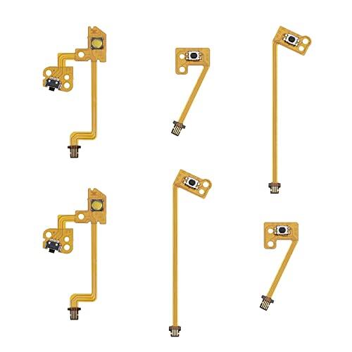 eMagTech 2 Juegos de Piezas de Repuesto ZR/ZL/L Botón Cinta Flex Cable Compatible con Joy-con Controlador Interruptor