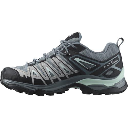 Salomon X Ultra Pioneer Gore-Tex Zapatillas de Senderismo para Mujer, Cualquier clima, Sujeción del pie segura, Estabilidad y amortiguación, Stormy Weather, 38