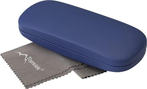 TOPSIDE Estuche metálico robusto para gafas (azul)