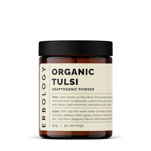 Erbology Polvo orgánico Tulsi 90 g – 90 porciones