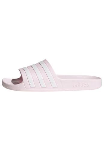 adidas Mujer Adilette Aqua Slides, Almost Pink / Cloud White / Almost Pink, 39 EU