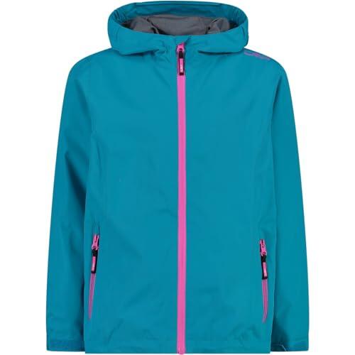 CMP Chaqueta Kid G Con Capucha Fija, Chaqueta Softshell Unisex niños, hawaiano, 128