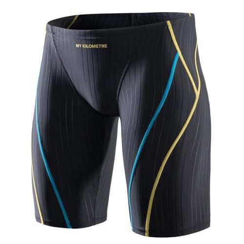 MY KILOMETRE Bañador de Natación para Hombre - Jammers de Competición Profesional con Secado Rápido, Larga Duración y Resistente al Cloro