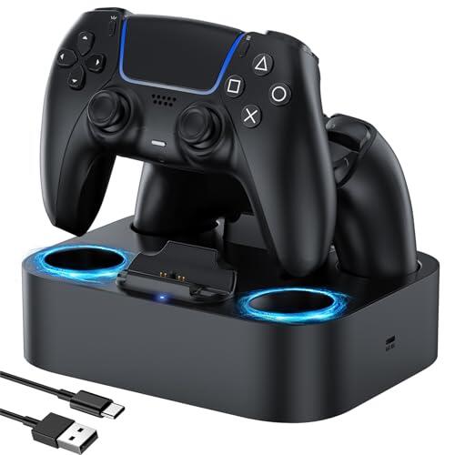 LVFAN Estación de Carga Doble para mandos para mandos de PS5