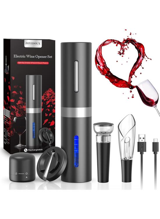 Análisis del Abridor de Vinos Eléctrico: Funcionalidad y Diseño Integrado