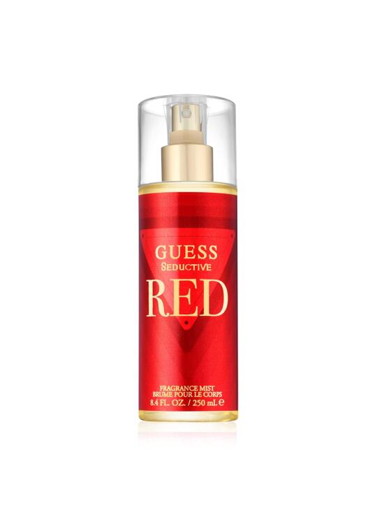 GUESS Seductive Red, Bruma Perfumada para Mujer, Fragancia Gourmand, Cereza, Vainilla, Pimienta Rosa, Aroma Seductora, 250 ml