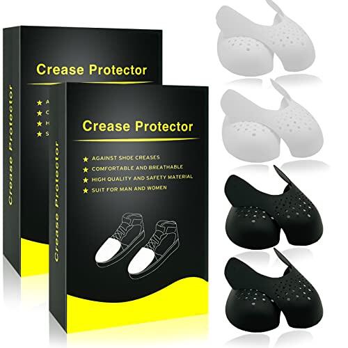 4 Pares Shoe Shield, Protector Zapatillas, Protector Zapatillas Antiarrugas, Diseño Más Grueso para Mayor Comodidad, Protector Zapatillas Deportivas, Crease Protector para Proteger los Zapatos(35-42)
