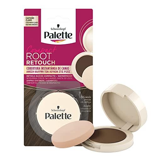 Palette Compact Root Retouch Retoca Raíces polvo compacto – Castaño Claro – Cubre Canas 1 unidad