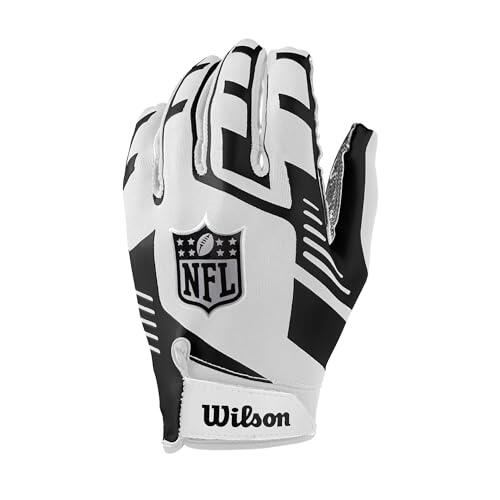 Wilson American Football Guantes de Receptor, NFL Stretch Fit Receiver Glove