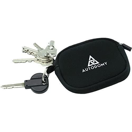 Autodomy Llavero Moto de Neopreno con Anilla Interior y Exterior | Llavero Cartera Moto Premium Impermeable para Scooter, Quad y Coche | Llavero Moto Neopreno Resistente y Práctico