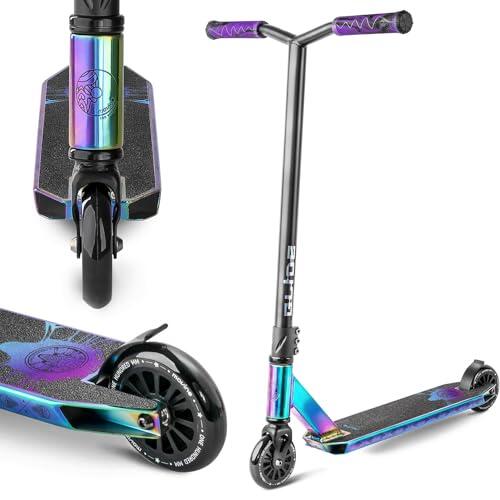 Movino Stunt Scooter Acrobático - Scooter Freestyle - Patinete Niño y Adolescentes - Plataforma de Aluminio Resistente y Rodamientos ABEC 9 - Trucos en el Skatepark - Capacidad de Carga: 100 kg