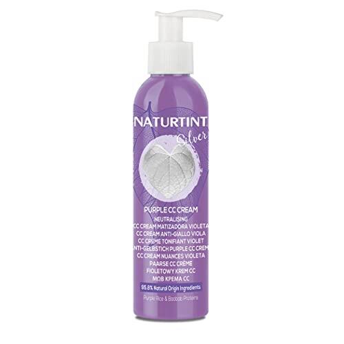 Naturtint CC Cream Silver Sin Aclarado | Elimina Los Tonos Amarillentos y Cobrizos, Repara, Protege y Acondiciona |Para Cabellos Rubios, Blancos y Teñidos | 95,8% Ingredientes Naturales | 200 ml