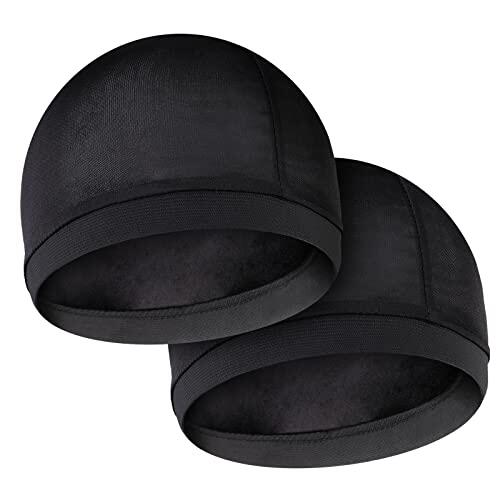 Sibba Tapas de onda sedosa para hombre, banda elástica Durags para 360 540 720 ondas, gorro de ducha suave y transpirable accesorios de baño, unisex adultos niños gorros de calaveras