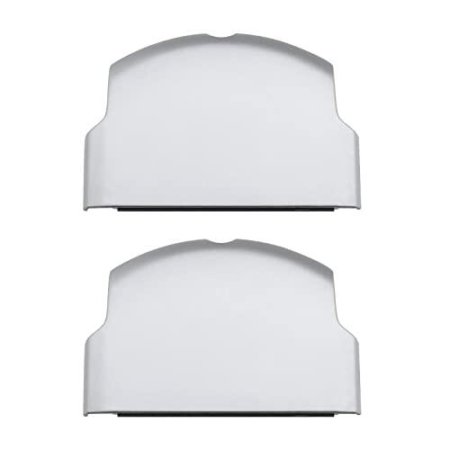 eMagTech 2 Piezas Fundas Protectoras de Repuesto para Puerta de Batería Compatible con Sony PSP 2000 2003 2004 3000 3003 3004 Accesorios de Consola de Plástico Plateado