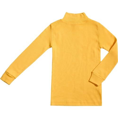BABIDU - Punt NOU Camiseta Niños Unisex Cuello Medio Alto Semicisne, Camiseta para Niño y Niña Unisex de 2 a 16 Años, Camiseta Manga Larga Algodón y Poliéster