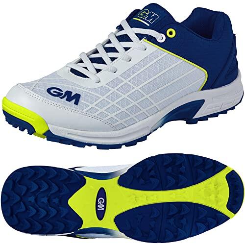 Gunn & Moore GM - Zapatos de críquet de Goma | All Rounder | Parte Superior de Malla de Punto Transpirable Ligera sin Costuras | Suela de TPU de 2 Tonos | Disponible en Tallas UK Junior 1-6 y UK 7-13