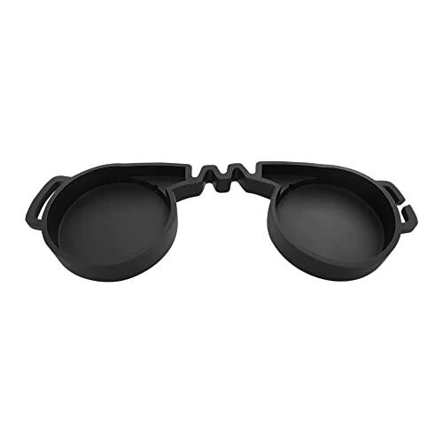 40.7-42mm Binocular Rainguard/ocular/ocular/ocular/guardapolvos/tapa de protección ocular negro de goma