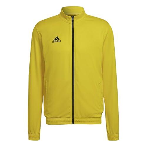 adidas Hombre Entrada 22 Track Jacket, Team Yellow / Black, M