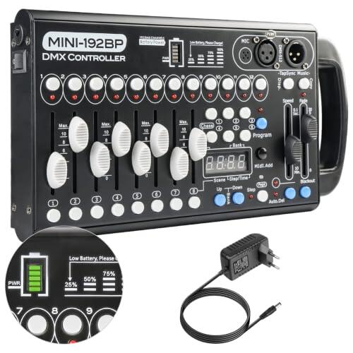 Dominio absoluto de la iluminación escénica sin cables: Análisis del Controlador DMX 512 de 192 Canales