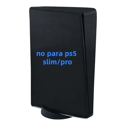 Tolesum Funda Protectora para PS5, Cubierta Antipolvo para PS5 Edición Digital / Consolas Ultra HD –No para PS-5 Slim/Pro- Negro