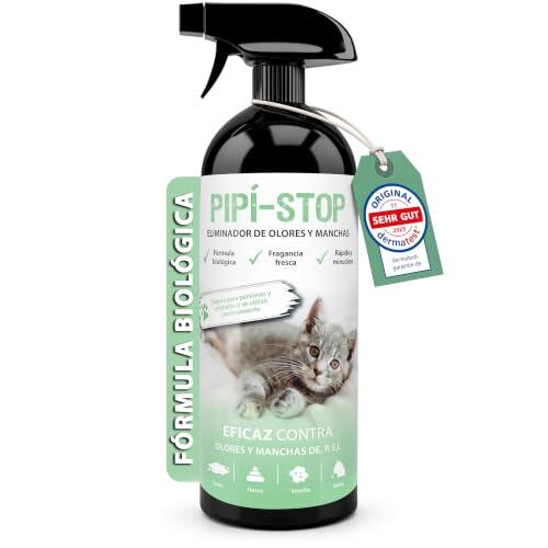 Limpiador Enzimático Orina de Gato 750 ml - Quitaolores Arenero Gatos | para pis felino, heces, baba, manchas, sofá alfombra textil coche arenero; biológico, apto para mascotas, acción profunda