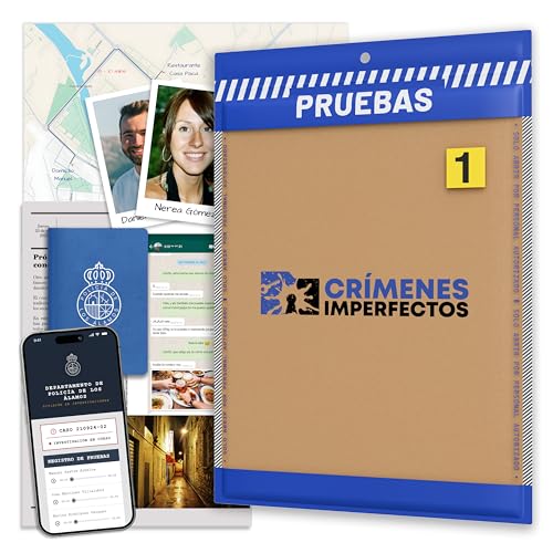 Caso 1: El Crimen de Los Álamos. Juegos de Mesa Adulto, Caso Policial para Resolver Misterio en Casa, Escape Room Juego de Mesa Resuelve el Crimen como Detective.
