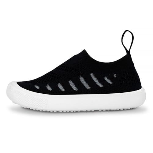 Jan & Jul Breeze Knit Shoes | Zapatillas de verano lavables (bebé/bebé/niño pequeño), Zapatos Breeze Knit: Negro, 10 Little Kid