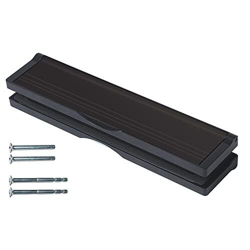 Keypak Buzón Ajustable de 12 Pulgadas, Solapa antipresión, burlete Negro