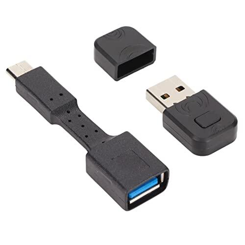 Zunate Adaptador de Controlador Bluetooth para PS4, Convertidor de Controlador Inalámbrico USB para Switch, para PS5, para Xbox Compatible con Windows PC, para Android TV Box con Cable OTG