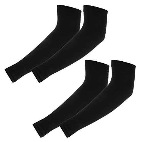 Yolev 2 Pares Mangas de Brazos para Niños Mangas de Brazo Protección Solar Anti UV Manguitos Ciclismo Running Compresión para Niños Niñas