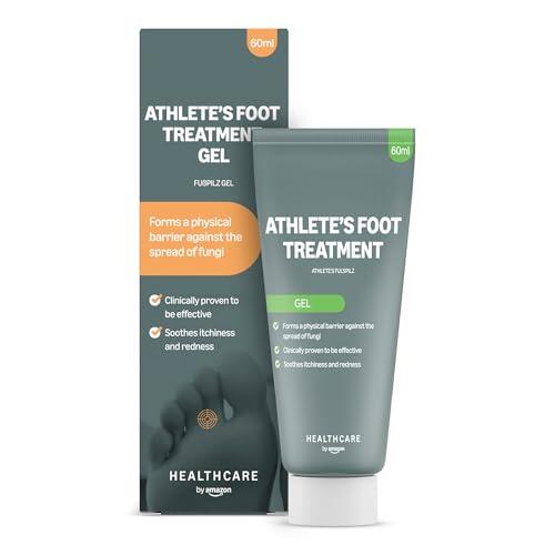 Healthcare by Amazon Gel para el tratamiento del pie de atleta, 60ml, (anteriormente Amazon Basic Care); el embalaje puede variar