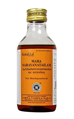 Kottakkal ayurveda Maha Narayana Tailam - Aceite natural, 200 ml, solo para uso externo, unisex