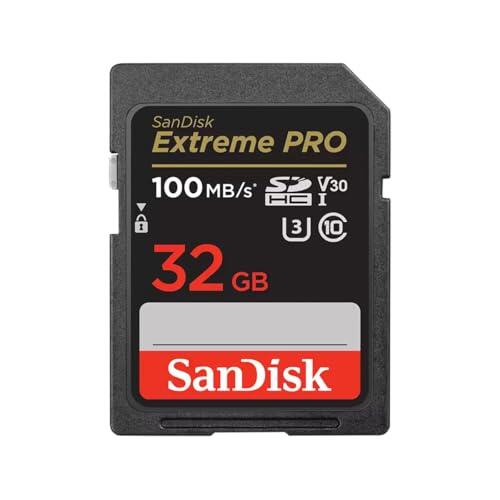 SanDisk 32GB Extreme PRO, Tarjeta de memoria, SDHC, hasta 100 MB/s + RescuePro Deluxe, UHS-I Class 10 U3 V30