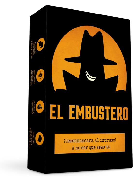 El Embustero - ¿Conseguirás desenmascararlo? ¡Faroles, Creatividad, Juegos de Palabras y sospechas! Juego de Mesa - Familiar, Adultos y Chicos