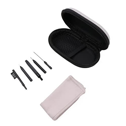 WANGCL Kit de limpieza de audífonos de 6 piezas, 1 tela de limpieza de amplificador auditivo + 5 cepillos multifuncionales con caja de almacenamiento