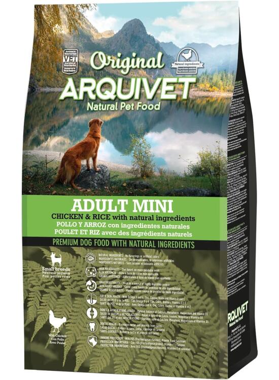 Arquivet Original Adult Mini 3 Kg - Pienso para Perros Adultos de Razas Mini - Pollo y Arroz, 1 Unidad (Paquete de 1)